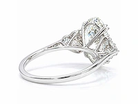 18 karaat witgouden ring met 3,44 ct. diamant - afbeelding 14 van  17