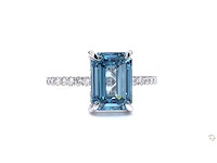 18 karaat witgouden ring met 3,45 crt diamant