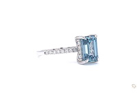 18 karaat witgouden ring met 3,45 crt diamant - afbeelding 5 van  6