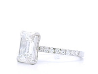 18 karaat witgouden ring met 3,46 crt. diamant - afbeelding 3 van  8