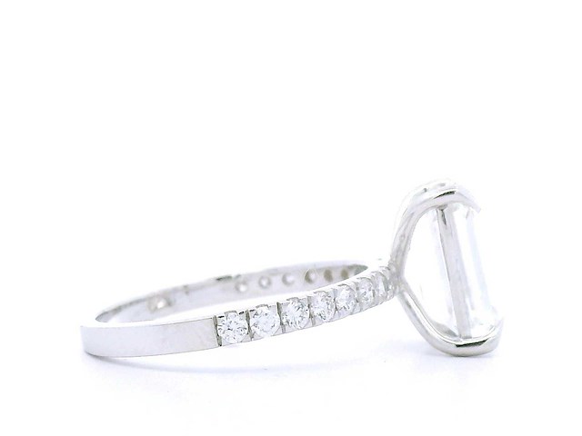 18 karaat witgouden ring met 3,46 crt. diamant - afbeelding 3 van  5
