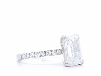 18 karaat witgouden ring met 3,46 crt. diamant - afbeelding 4 van  8