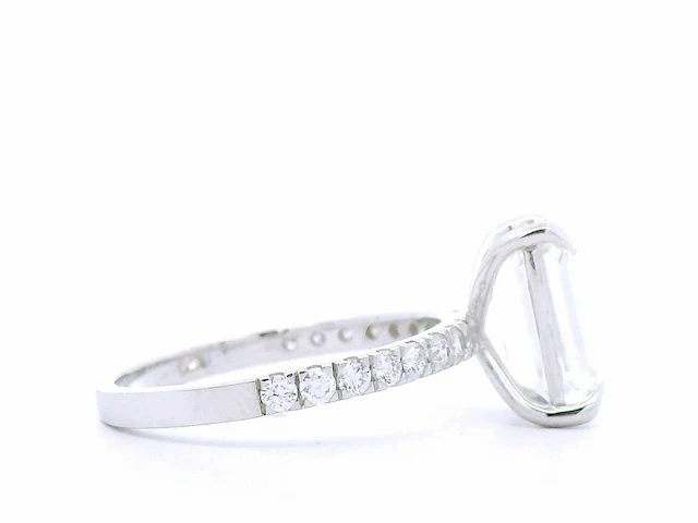 18 karaat witgouden ring met 3,46 crt. diamant - afbeelding 5 van  8
