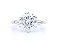 18 karaat witgouden ring met 3,48 crt. diamant - afbeelding 1 van  7