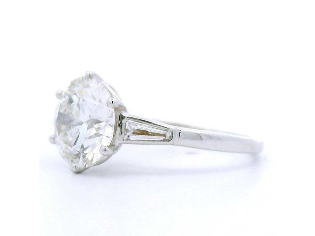 18 karaat witgouden ring met 3,48 crt. diamant - afbeelding 3 van  7