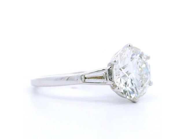 18 karaat witgouden ring met 3,48 crt. diamant - afbeelding 4 van  7
