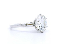 18 karaat witgouden ring met 3,48 crt. diamant - afbeelding 4 van  7