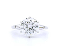 18 karaat witgouden ring met 3,48 crt. diamant - afbeelding 6 van  7