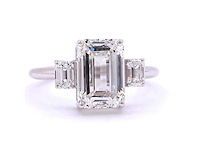 18 karaat witgouden ring met 3,56 ct. diamant - afbeelding 5 van  6