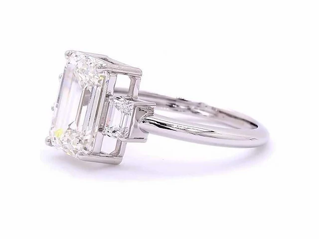 18 karaat witgouden ring met 3,56 ct. diamant - afbeelding 2 van  6