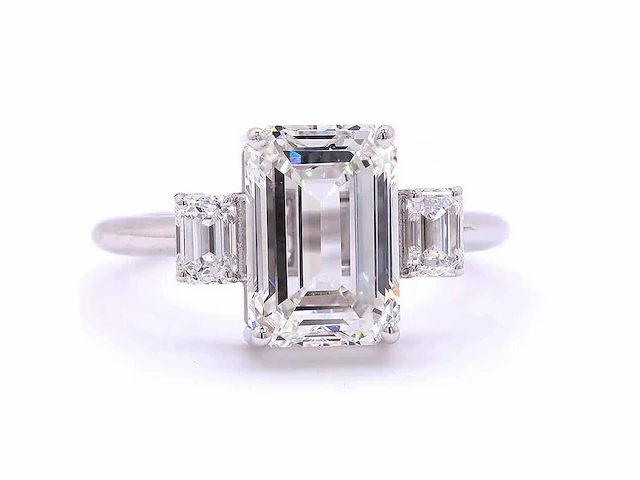 18 karaat witgouden ring met 3,56 ct. diamant - afbeelding 5 van  6