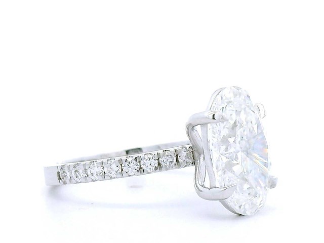 18 karaat witgouden ring met 3,88 crt diamant - afbeelding 5 van  8