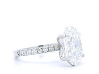 18 karaat witgouden ring met 3,88 crt diamant - afbeelding 5 van  8