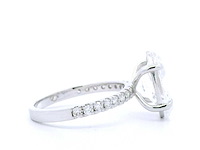 18 karaat witgouden ring met 3,88 crt diamant - afbeelding 8 van  8