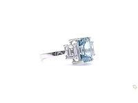 18 karaat witgouden ring met 4,02 crt. diamant - afbeelding 3 van  6