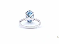 18 karaat witgouden ring met 4,02 crt. diamant - afbeelding 5 van  8