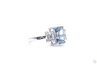 18 karaat witgouden ring met 4,02 crt. diamant - afbeelding 5 van  6