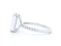 18 karaat witgouden ring met 4,23 crt. diamant - afbeelding 5 van  7