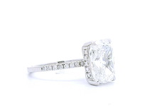 18 karaat witgouden ring met 4,32 crt. diamant - afbeelding 3 van  7