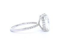 18 karaat witgouden ring met 4,32 crt. diamant - afbeelding 5 van  7