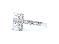 18 karaat witgouden ring met 4,35 ct. diamant - afbeelding 1 van  3