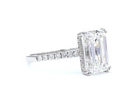 18 karaat witgouden ring met 4,35 ct. diamant - afbeelding 3 van  7