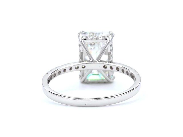 18 karaat witgouden ring met 4,35 ct. diamant - afbeelding 5 van  7