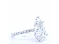 18 karaat witgouden ring met 4,36 crt. diamant - afbeelding 3 van  7