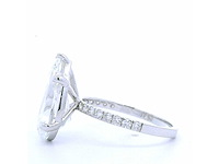 18 karaat witgouden ring met 4,36 crt. diamant - afbeelding 5 van  7