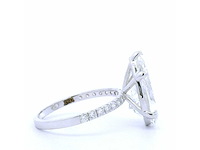 18 karaat witgouden ring met 4,36 crt. diamant - afbeelding 6 van  7