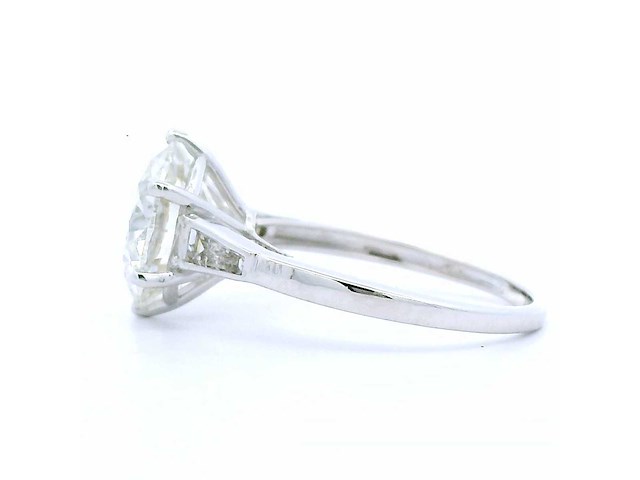 18 karaat witgouden ring met 4,36 crt. diamant - afbeelding 3 van  5