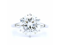 18 karaat witgouden ring met 4,36 crt. diamant - afbeelding 5 van  5