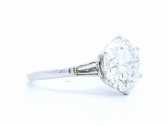 18 karaat witgouden ring met 4,36 crt. diamant - afbeelding 3 van  7