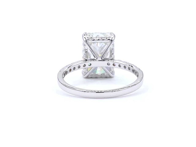18 karaat witgouden ring met 4,37 ct. diamant - afbeelding 5 van  8