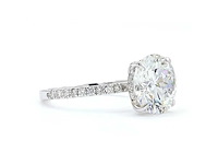 18 karaat witgouden ring met 4,39 caraat diamant - afbeelding 1 van  9