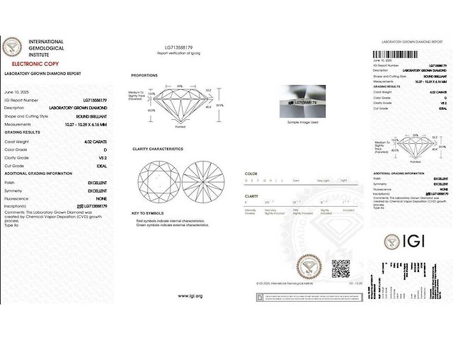 18 karaat witgouden ring met 4,39 caraat diamant - afbeelding 2 van  9