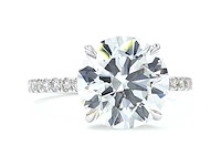 18 karaat witgouden ring met 4,39 caraat diamant - afbeelding 3 van  9