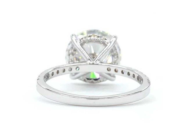 18 karaat witgouden ring met 4,39 caraat diamant - afbeelding 5 van  9