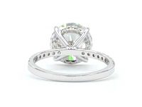 18 karaat witgouden ring met 4,39 caraat diamant - afbeelding 5 van  9