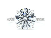 18 karaat witgouden ring met 4,39 caraat diamant - afbeelding 6 van  9