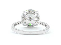 18 karaat witgouden ring met 4,39 caraat diamant - afbeelding 9 van  9