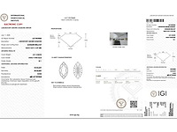18 karaat witgouden ring met 4,44 crt. diamant - afbeelding 2 van  5