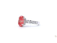 18 karaat witgouden ring met 4,49 crt. diamant - afbeelding 1 van  2
