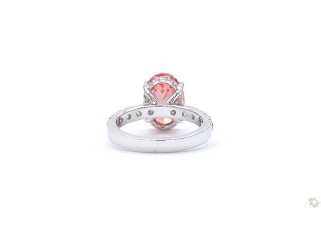 18 karaat witgouden ring met 4,49 crt. diamant - afbeelding 2 van  2