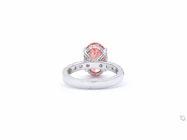 18 karaat witgouden ring met 4,49 crt. diamant - afbeelding 6 van  8