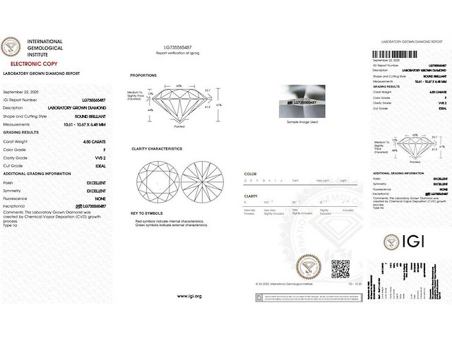 18 karaat witgouden ring met 4,50 crt. diamant - afbeelding 2 van  4