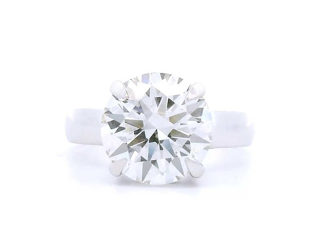 18 karaat witgouden ring met 4,50 crt. diamant - afbeelding 2 van  3