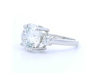 18 karaat witgouden ring met 4,70 crt. diamant - afbeelding 1 van  6