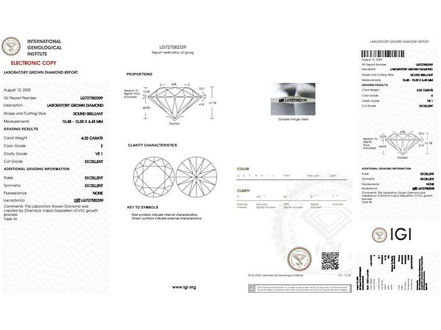 18 karaat witgouden ring met 4,70 crt. diamant - afbeelding 2 van  6