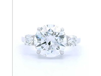 18 karaat witgouden ring met 4,70 crt. diamant - afbeelding 6 van  6